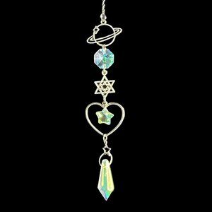 Hand Assembled, Reflective, Rainbow Sparkling Sun Catcher
